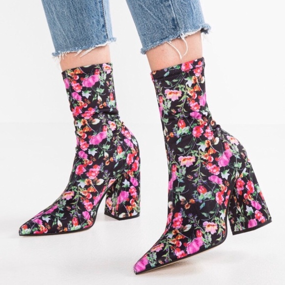 steve madden floral booties